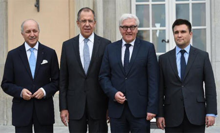 reunion en berlin Moscú, Berlín, París y Kiev constatan retirada de armas en Donbás